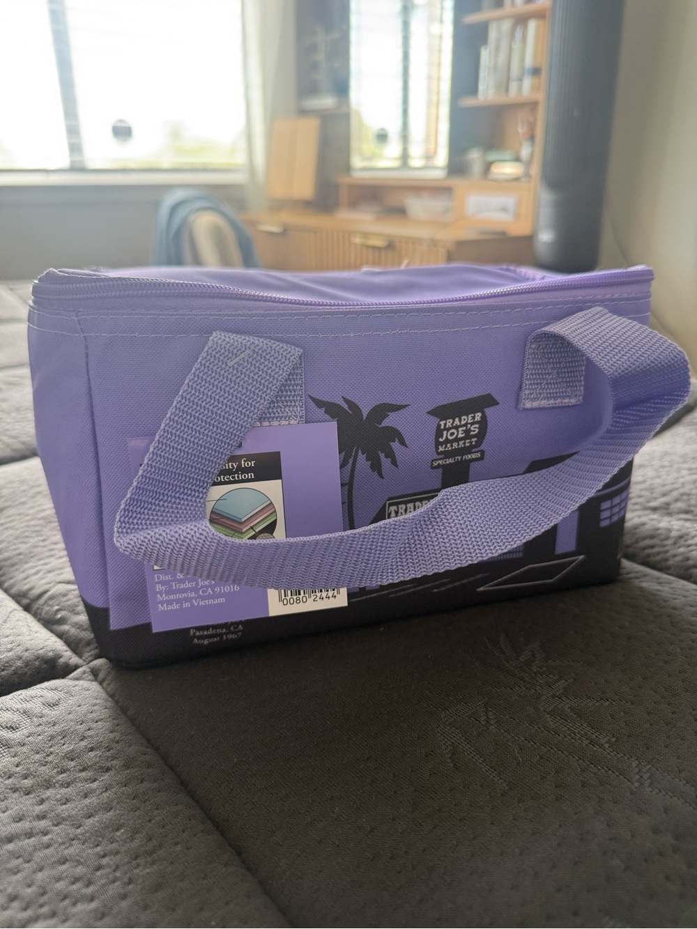 Brand new Trader Joe’s Lavender Mini Insulated Tote